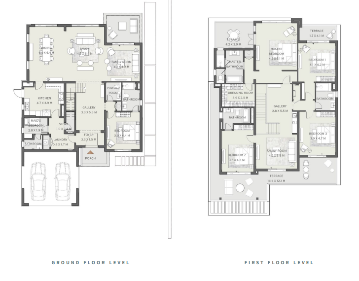 Floor plan for villa at Cairo Gate