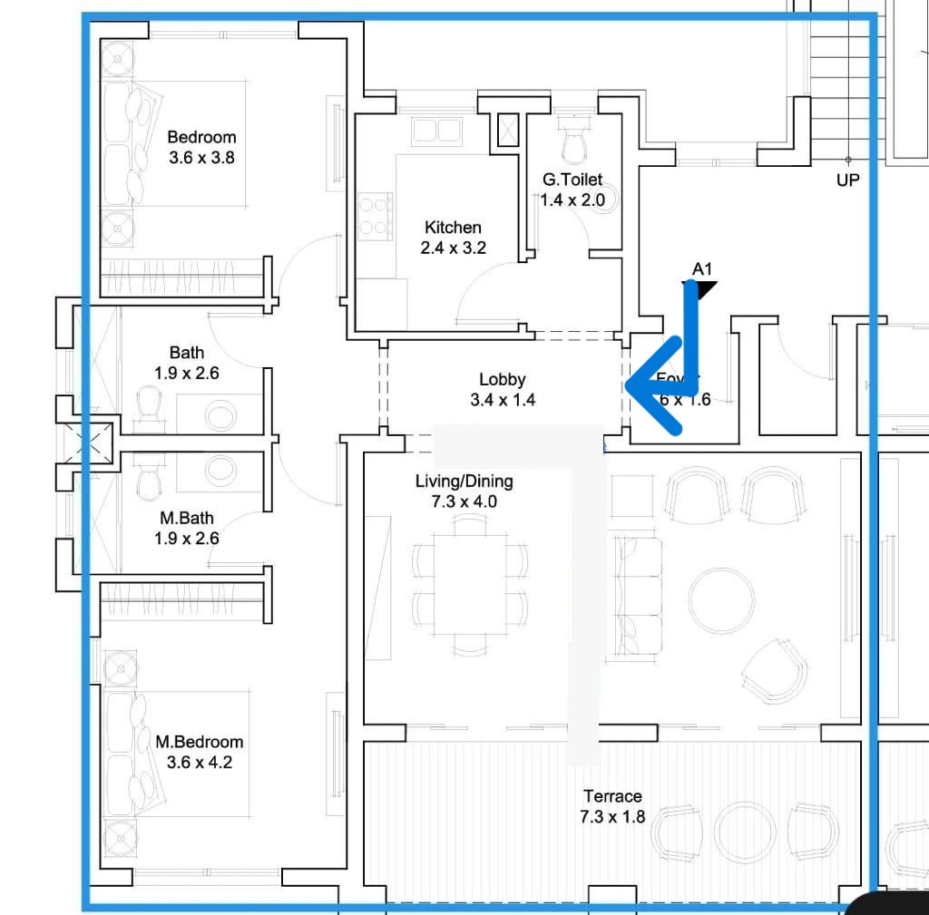 Floor plan for apartment at DISTRICT 5