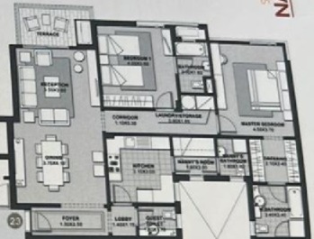 Floor plan for apartment at Eastown