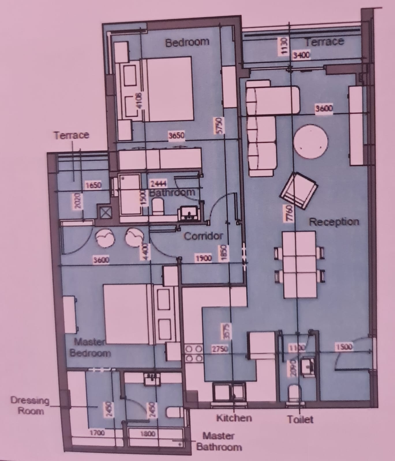 Floor plan for apartment at One33