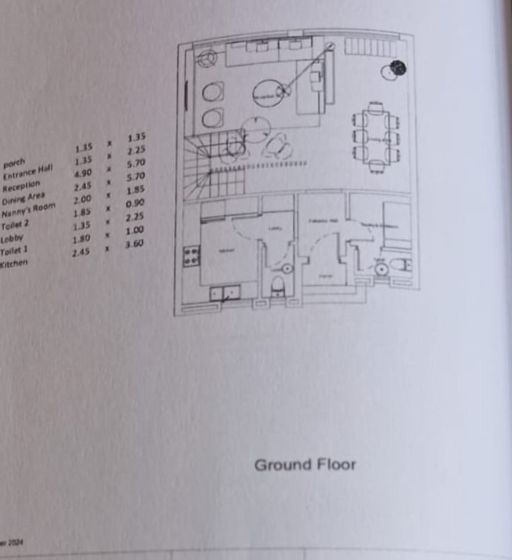 Floor plan for townhouse at Solay