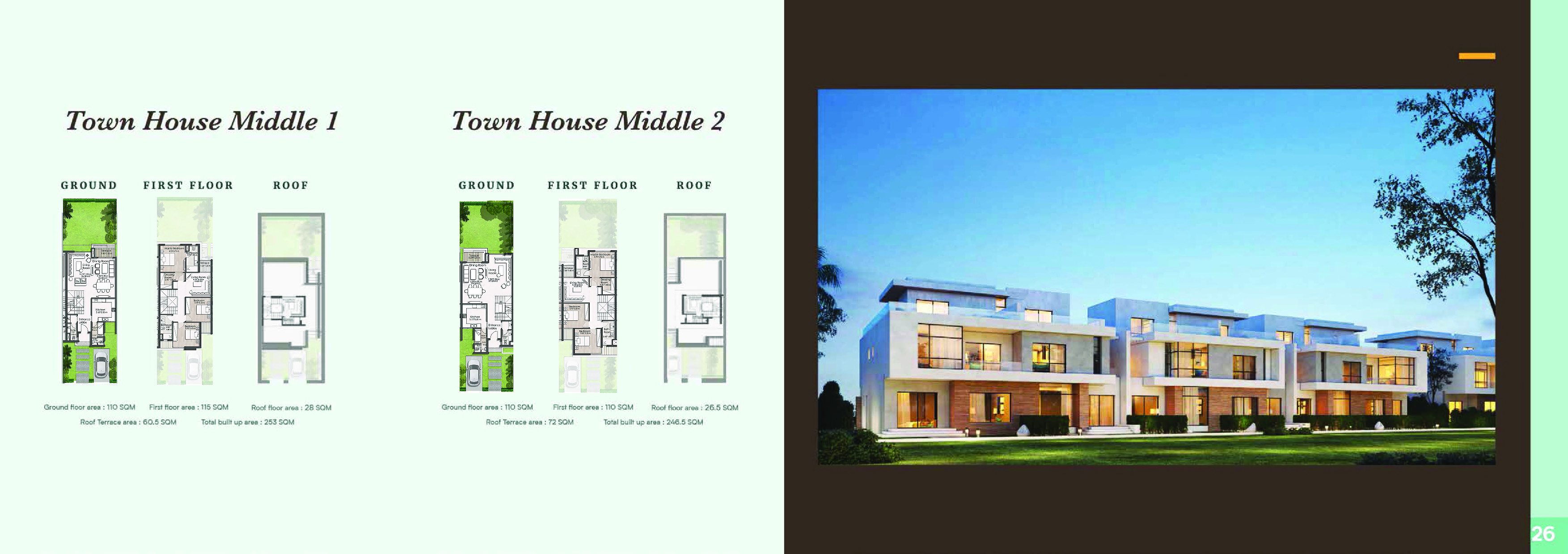 Floor plan for townhouse at Hyde Park