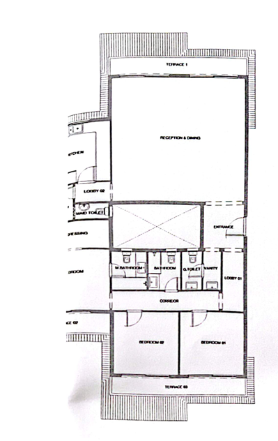 Floor plan for apartment at Aliva Mountain View Mostakbal City