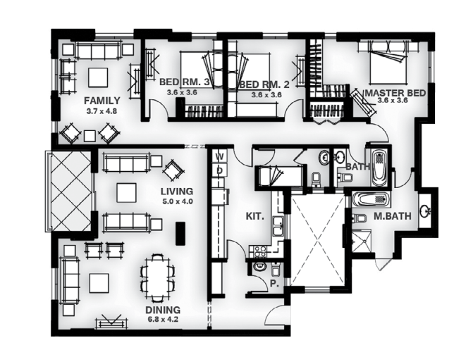 Floor plan for apartment at Mivida