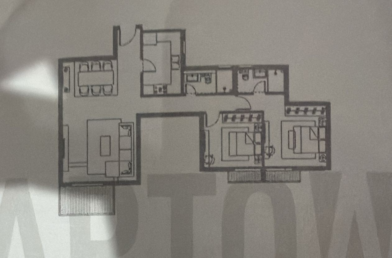 Floor plan for apartment at HAPTown