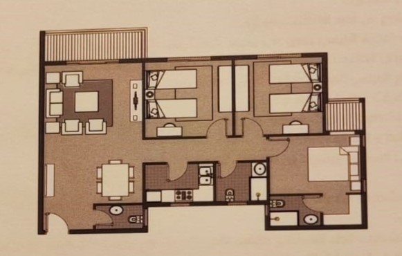 Floor plan for apartment at Dejoya Residence