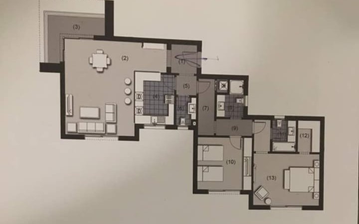 Floor plan for apartment at New Giza