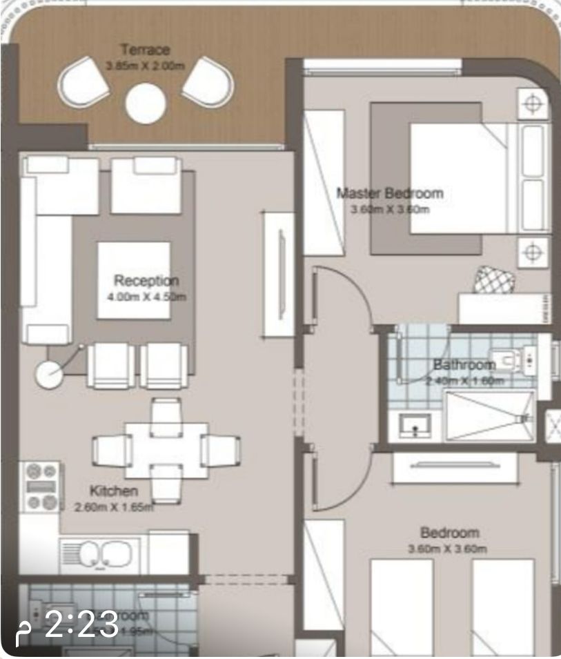 Floor plan for chalet at Koun
