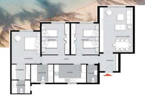 Floor plan for apartment at Mountain View ICity New Cairo