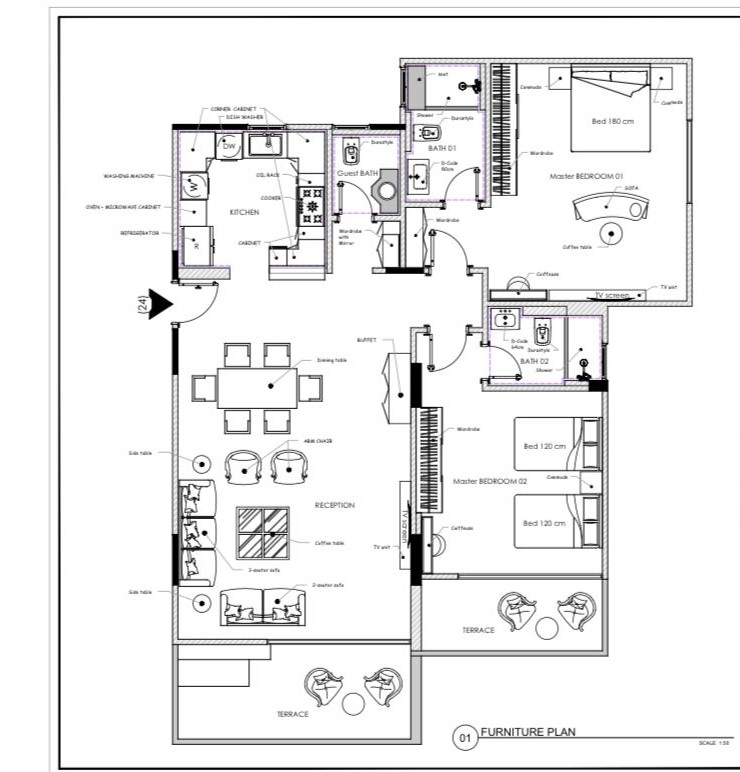 Floor plan for apartment at Capital Gardens