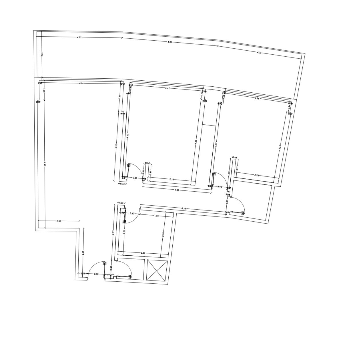 Floor plan for apartment at The Gate - New Alamein