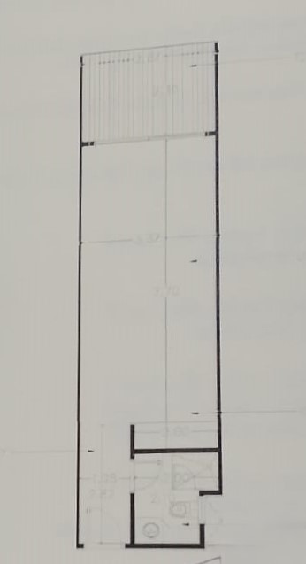 Floor plan for studio at Carnelia