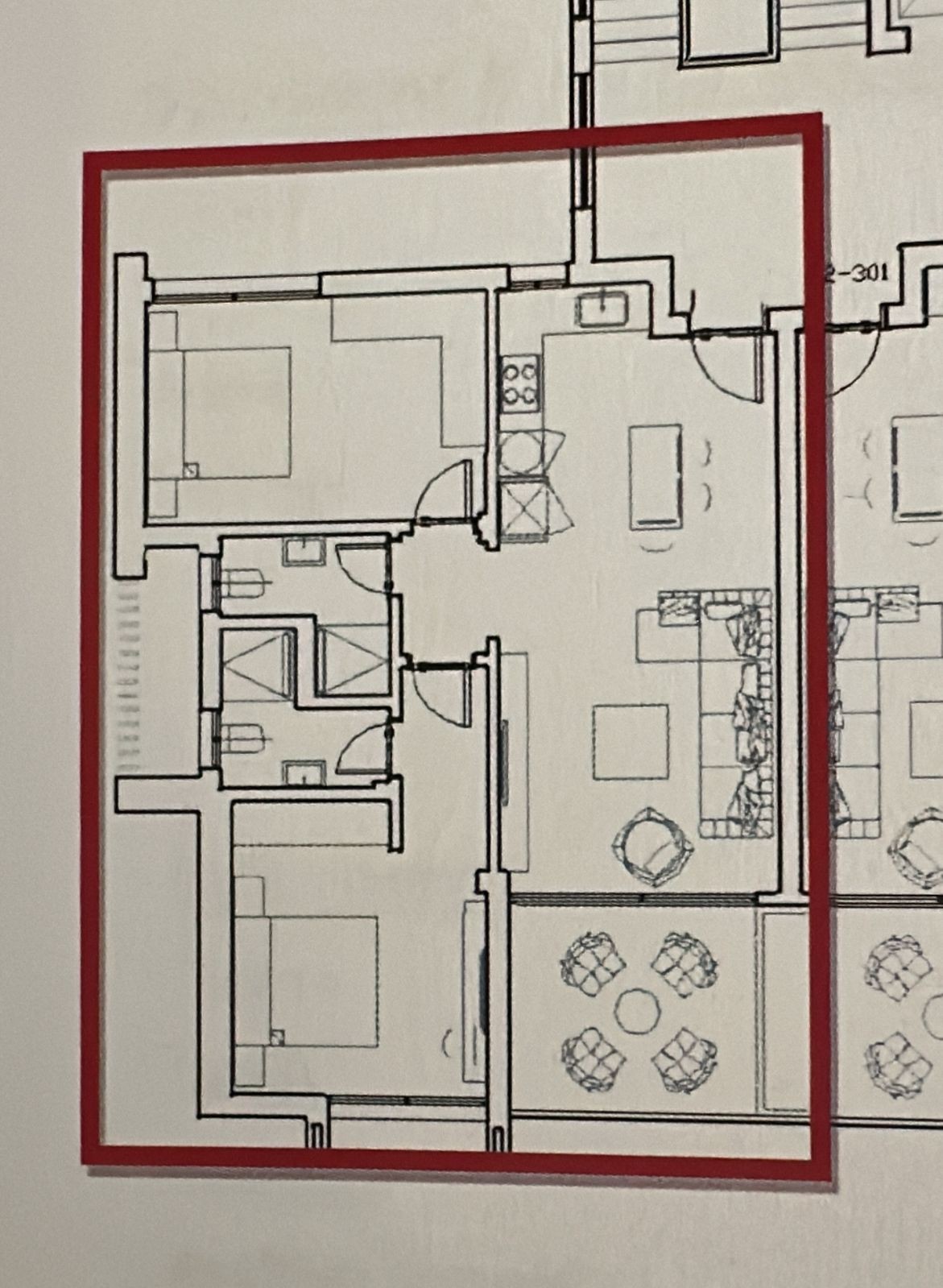 Floor plan for chalet at Blanca