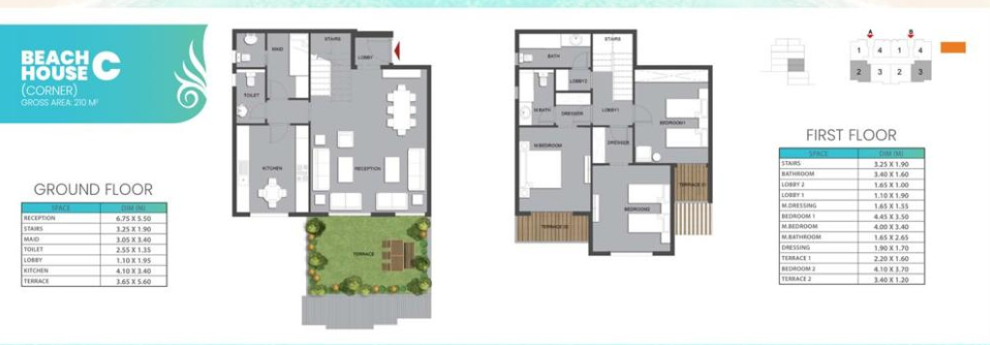Floor plan for duplex at Mountain View ICity New Cairo