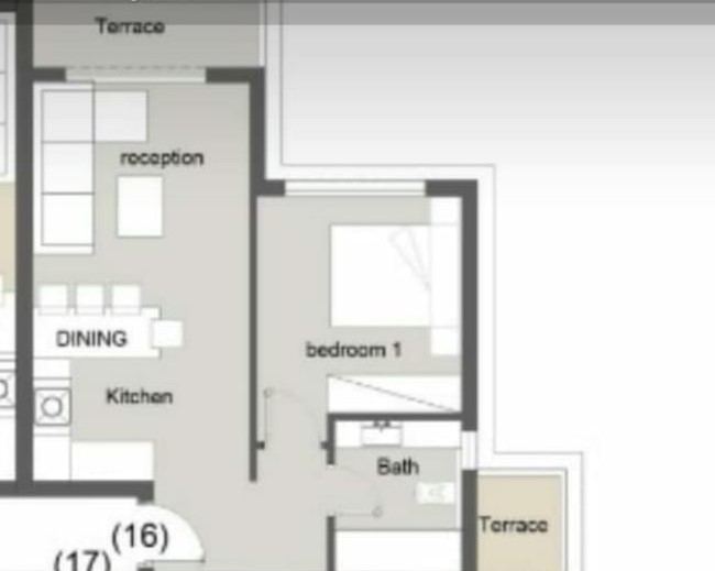 Floor plan for apartment at Palm Hills New Alamein