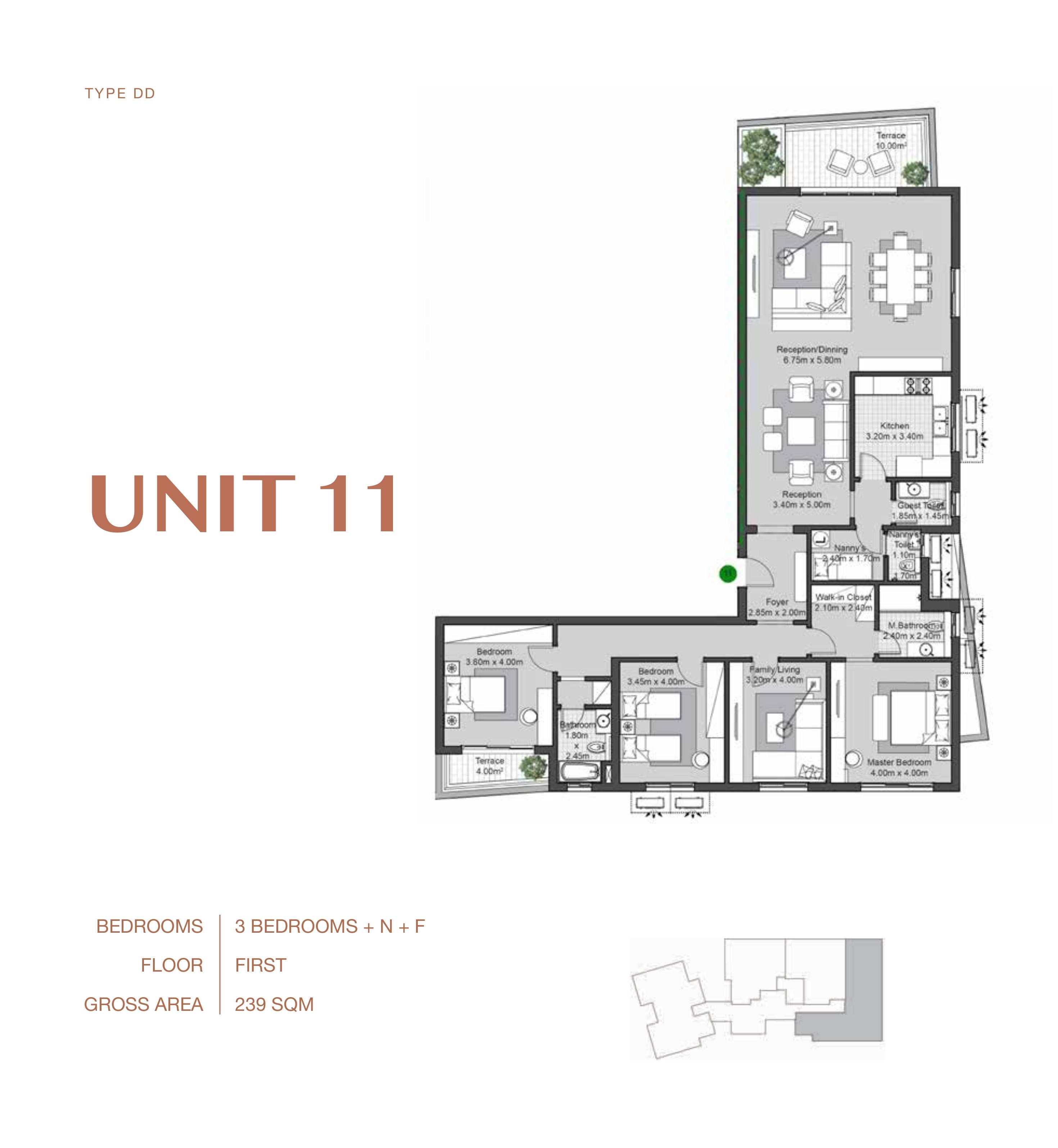 Floor plan for apartment at V Residences By Villette