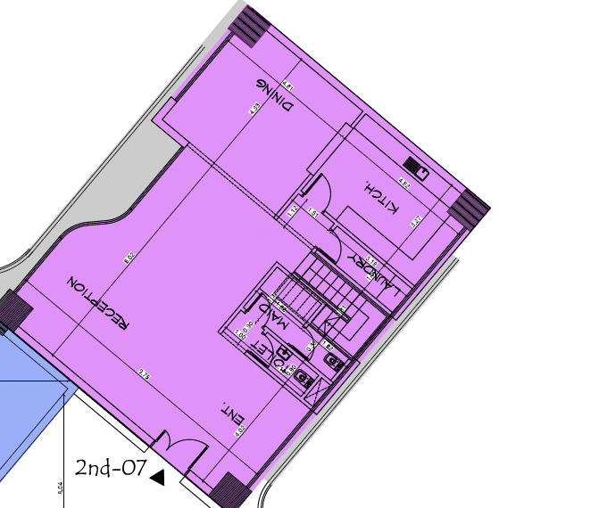 Floor plan for duplex at Bloomfields