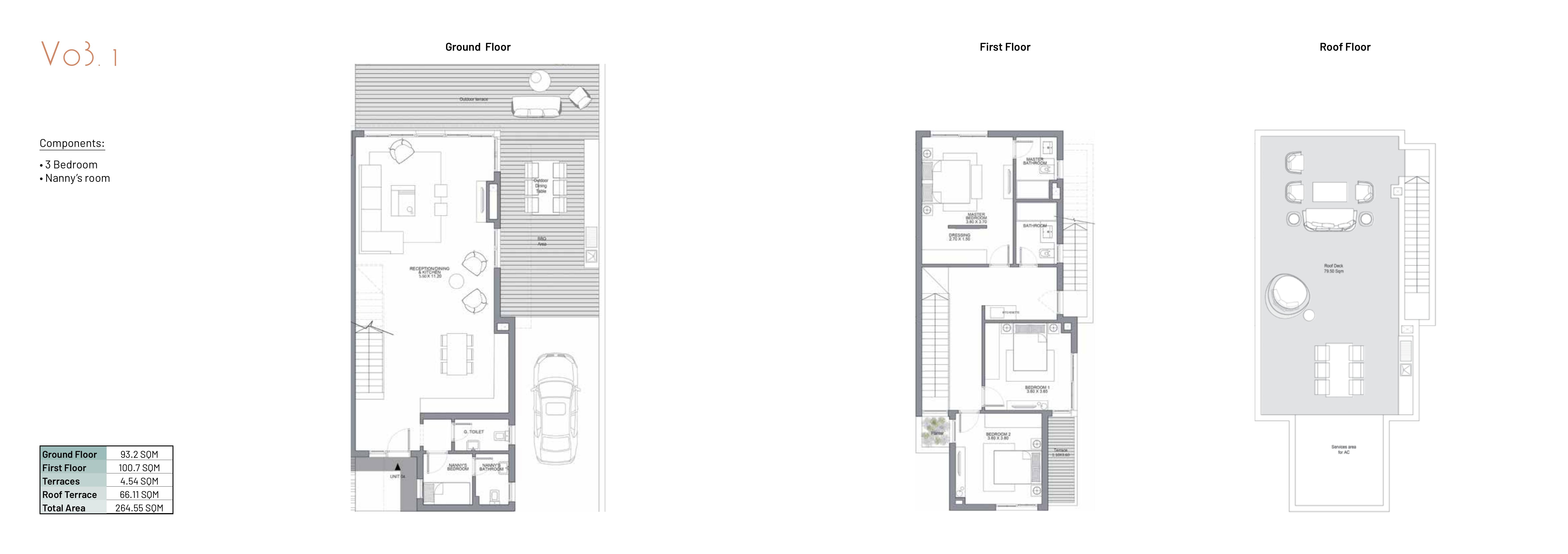 Floor plan for villa at June