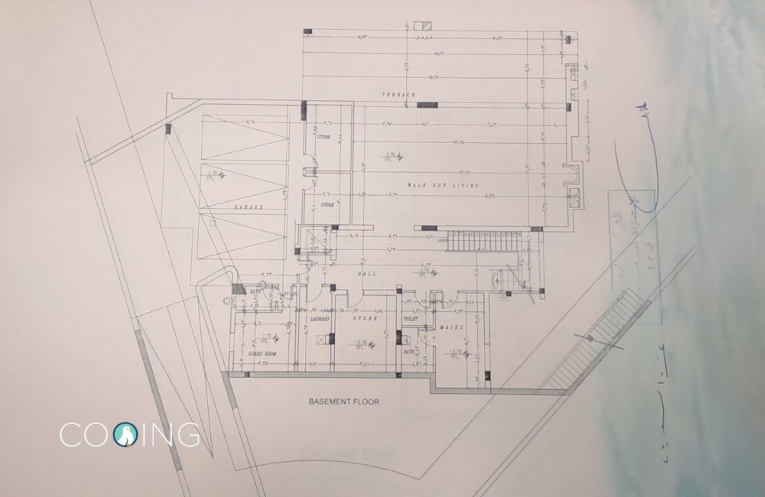 Floor plan for villa at Lake View