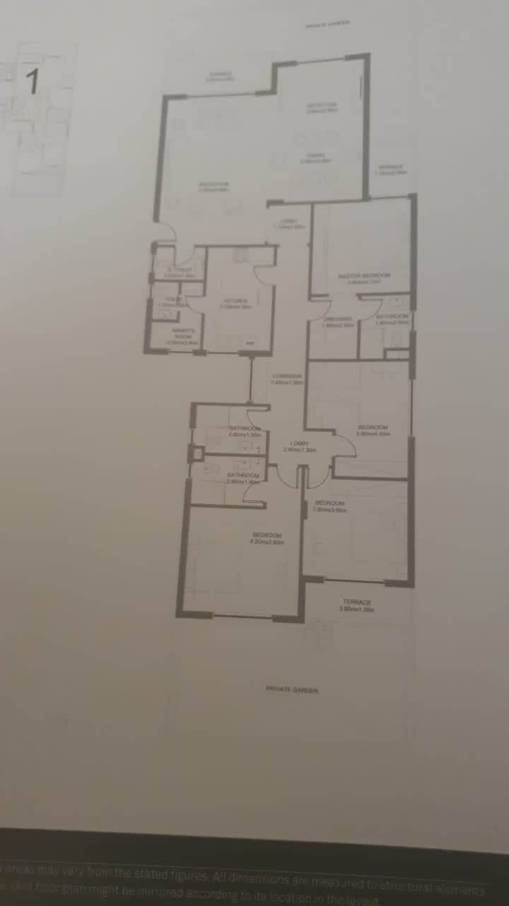 Floor plan for apartment at Hyde Park