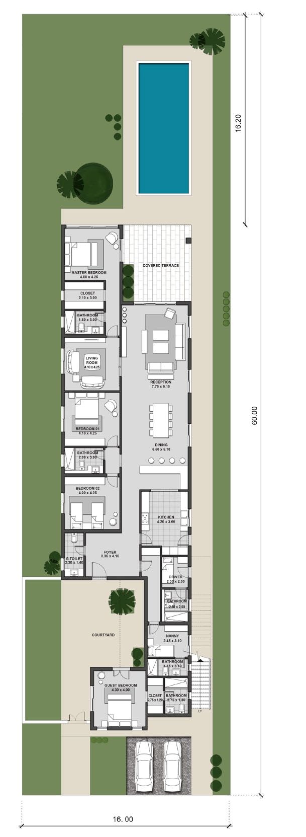 Floor plan for chalet at Caesar