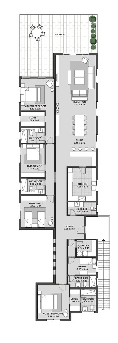 Floor plan for chalet at Caesar