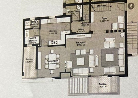 Floor plan for duplex at Eastown Residence
