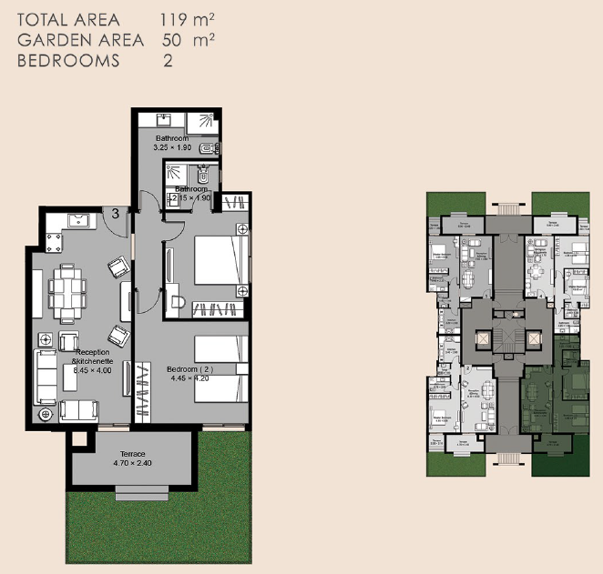 Floor plan for apartment at Ninety Avenue