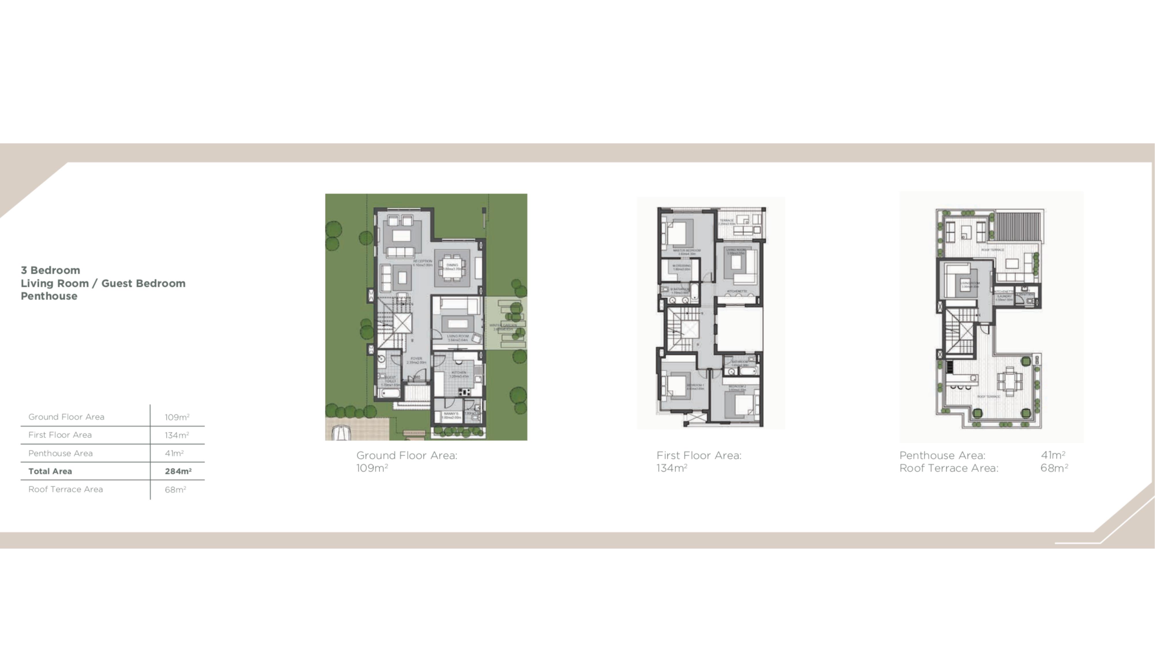 Floor plan for villa at SODIC East