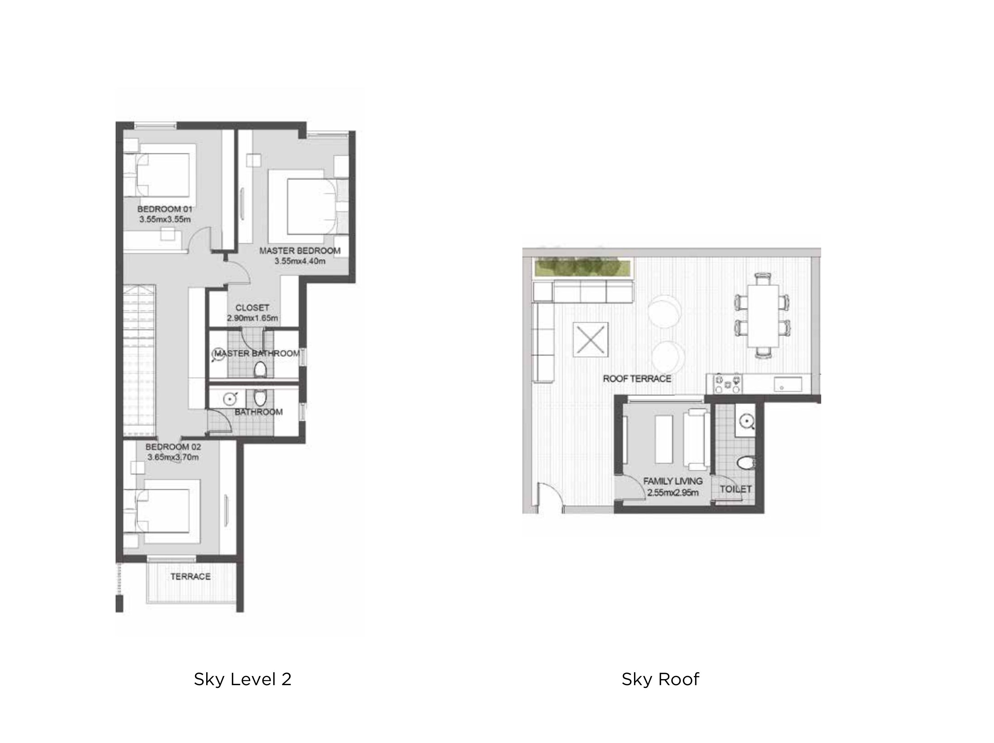 Floor plan for duplex at SODIC East