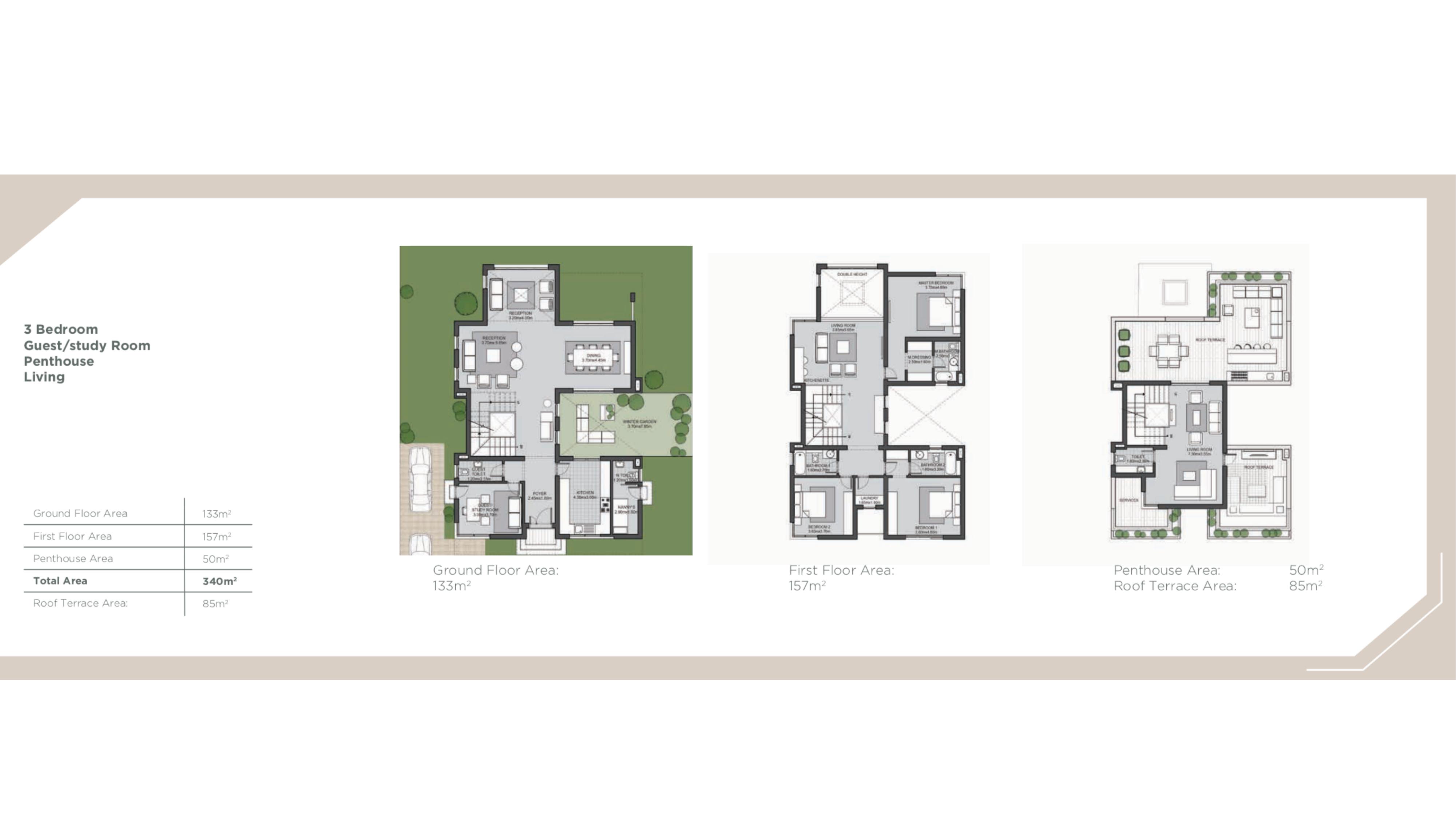 Floor plan for villa at SODIC East