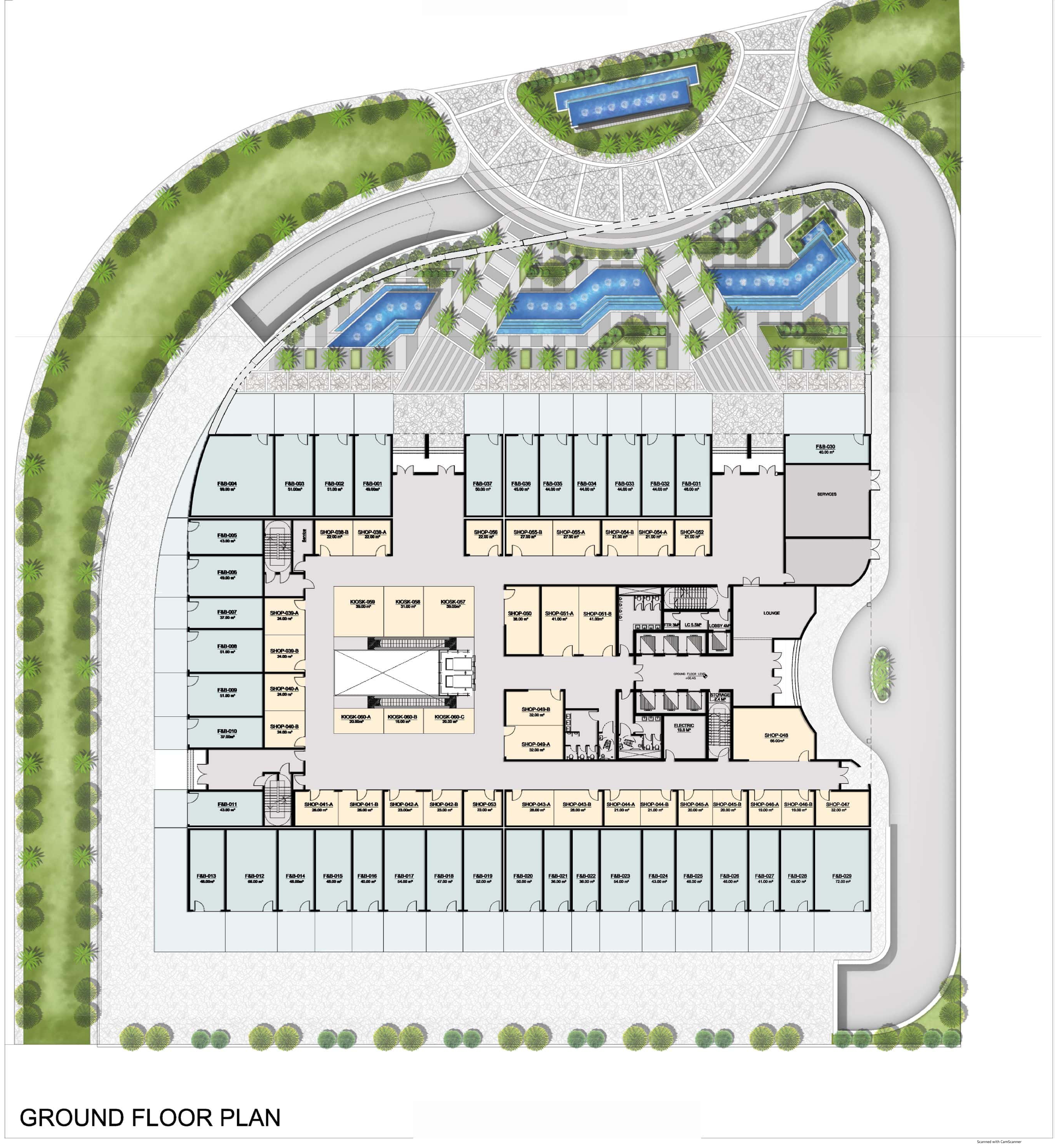 Floor plan for  at Taj Tower