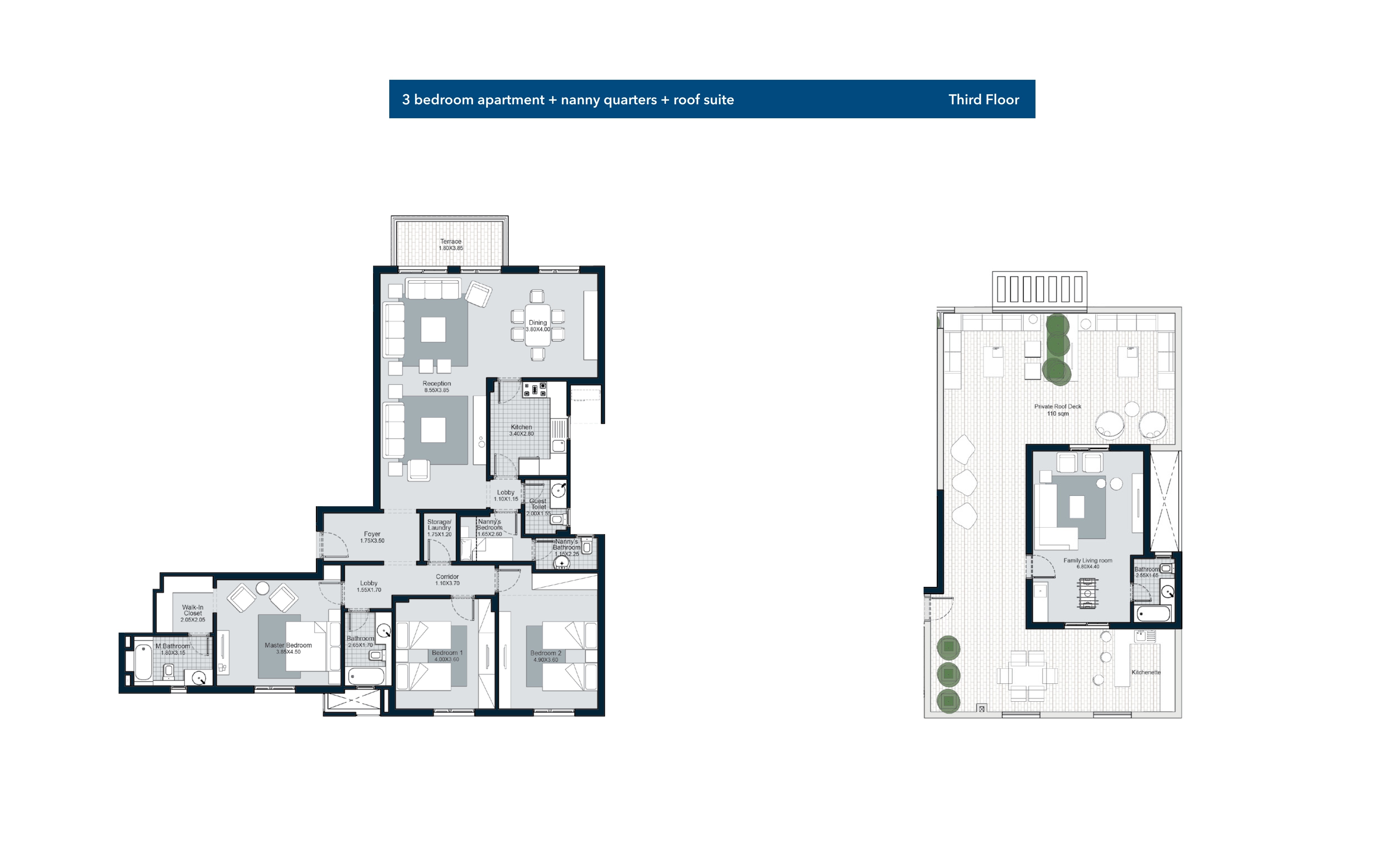 Floor plan for apartment at Westown Residences