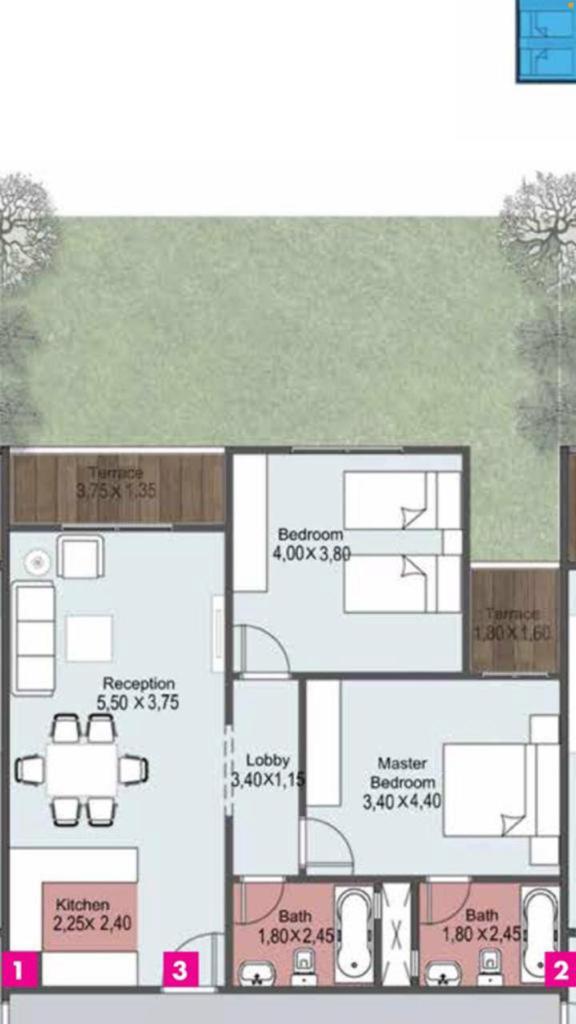 Floor plan for chalet at Azha
