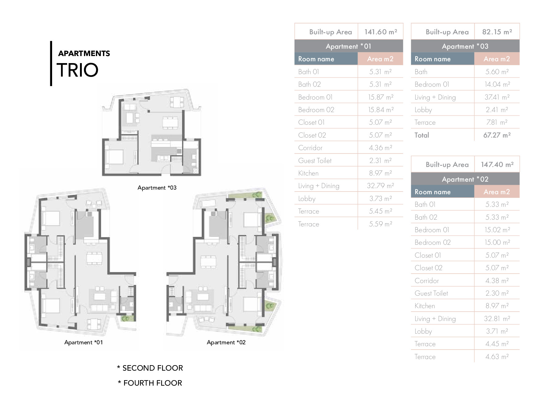 Floor plan for apartment at Badya