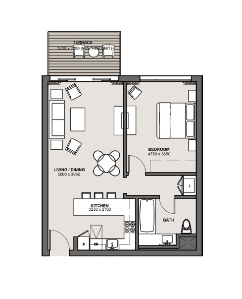 Floor plan for apartment at Marina Marassi