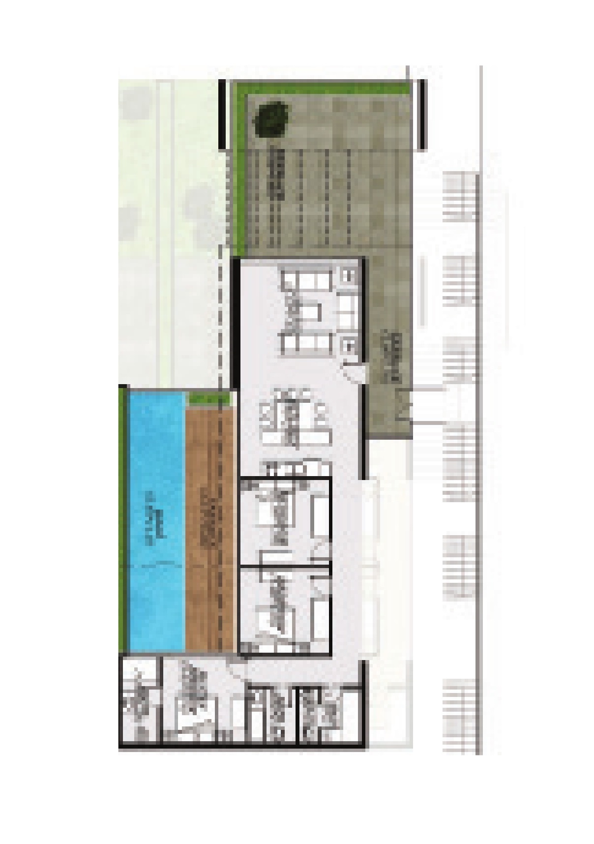 Floor plan for chalet at Ein Hills