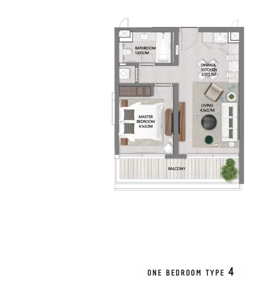Floor plan for apartment at Marassi