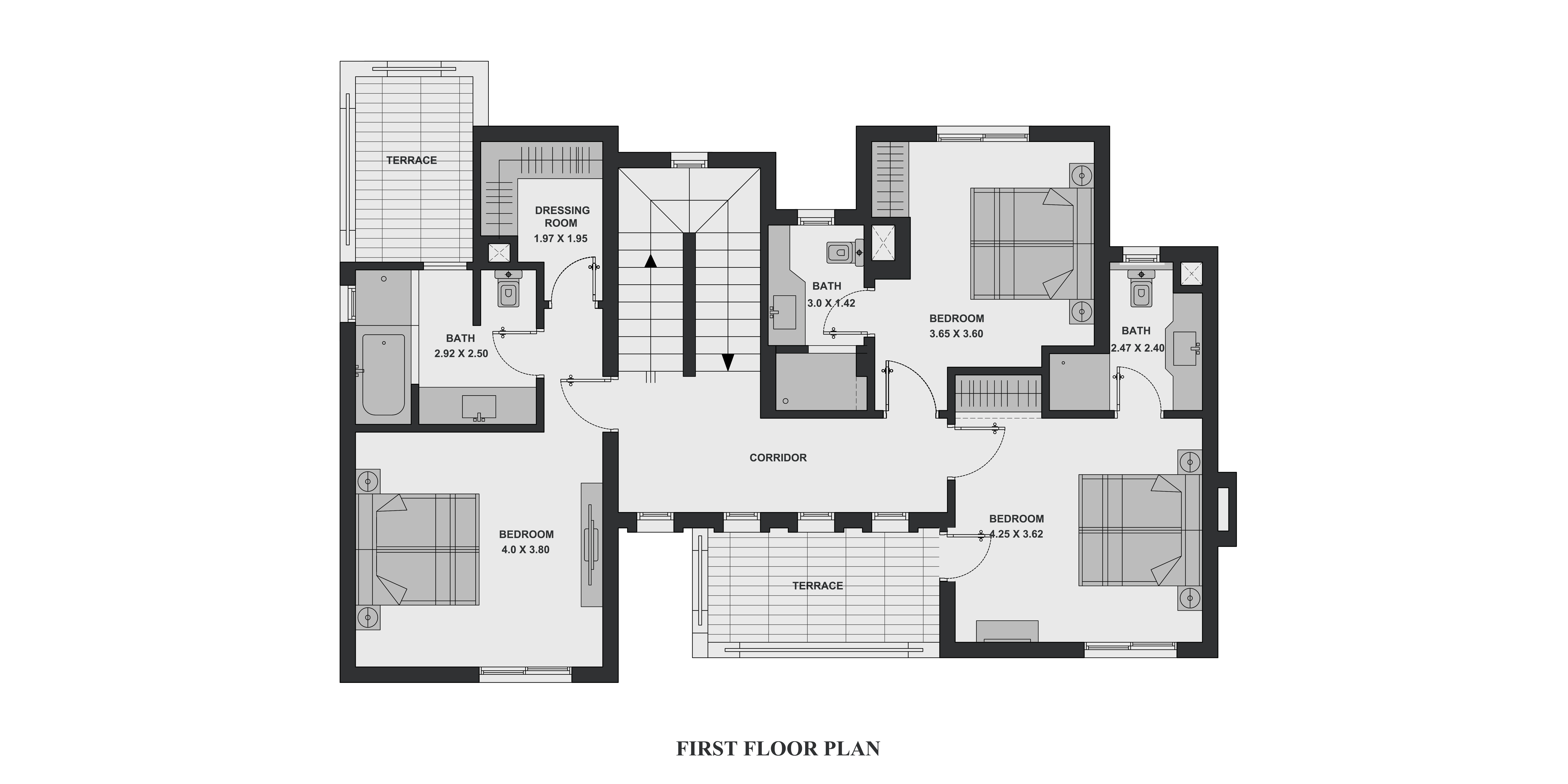 Floor plan for villa at Joubal Views