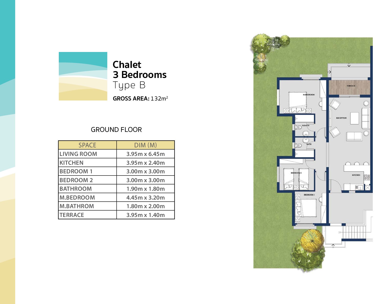 Floor plan for chalet at Evia Mountain View