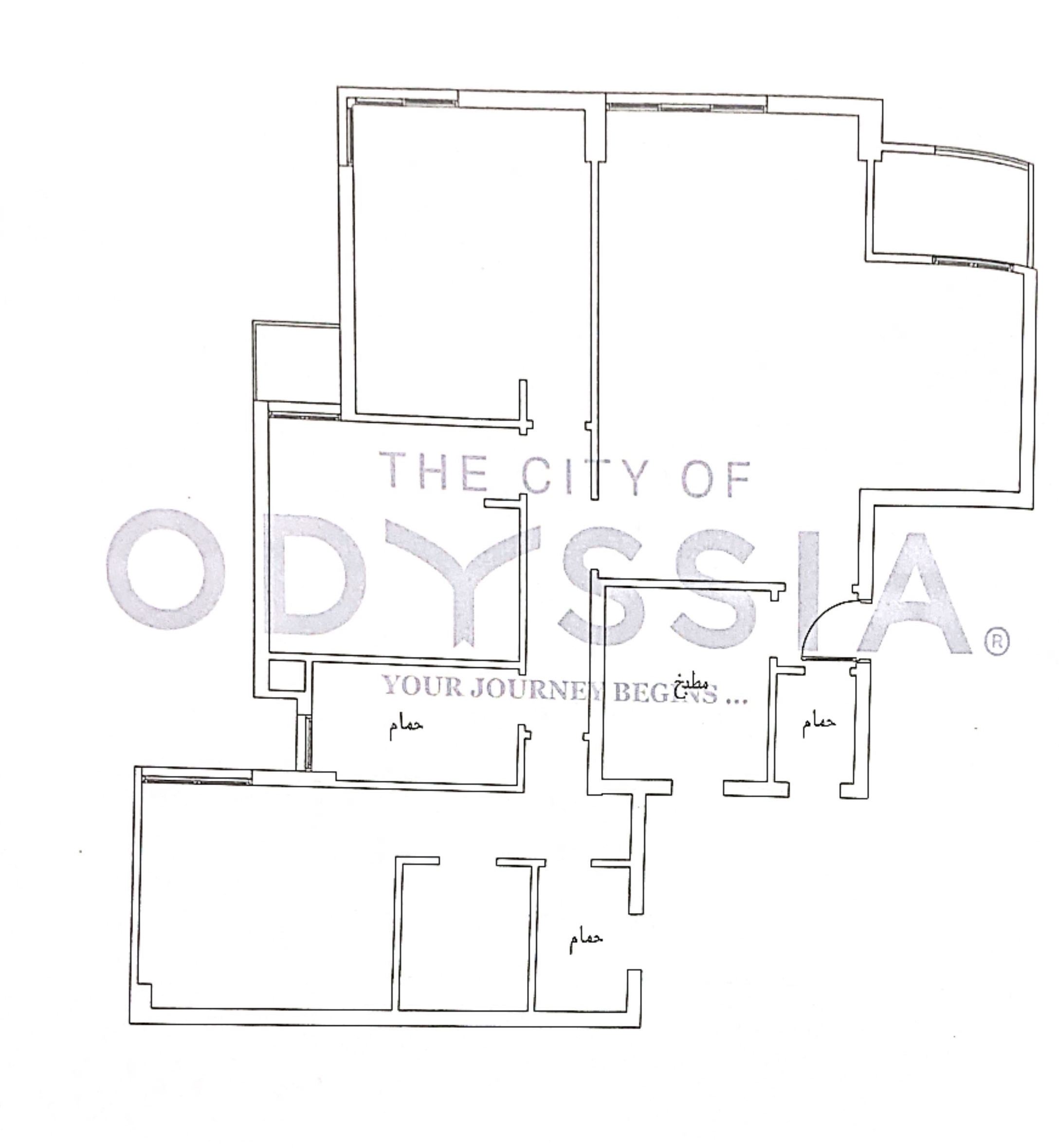 Floor plan for apartment at The City of Odyssia