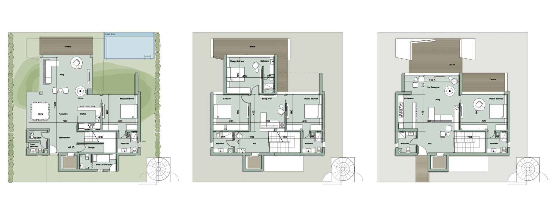 Floor plan for villa at Il Monte Galala