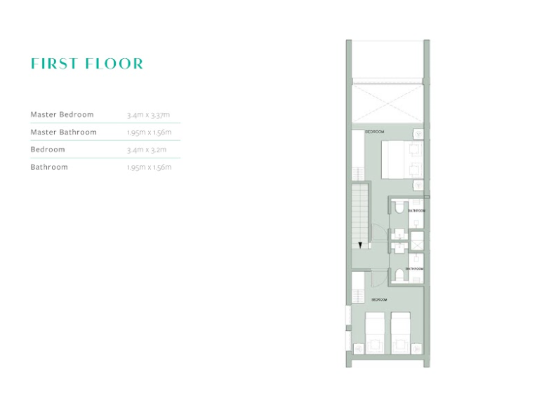 Floor plan for chalet at Il Monte Galala
