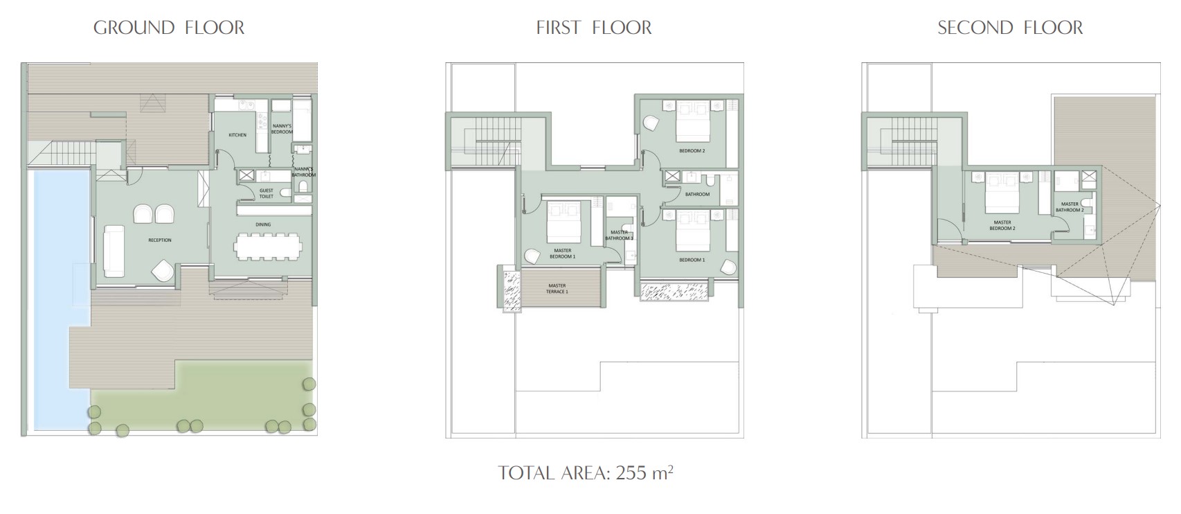 Floor plan for villa at Il Monte Galala