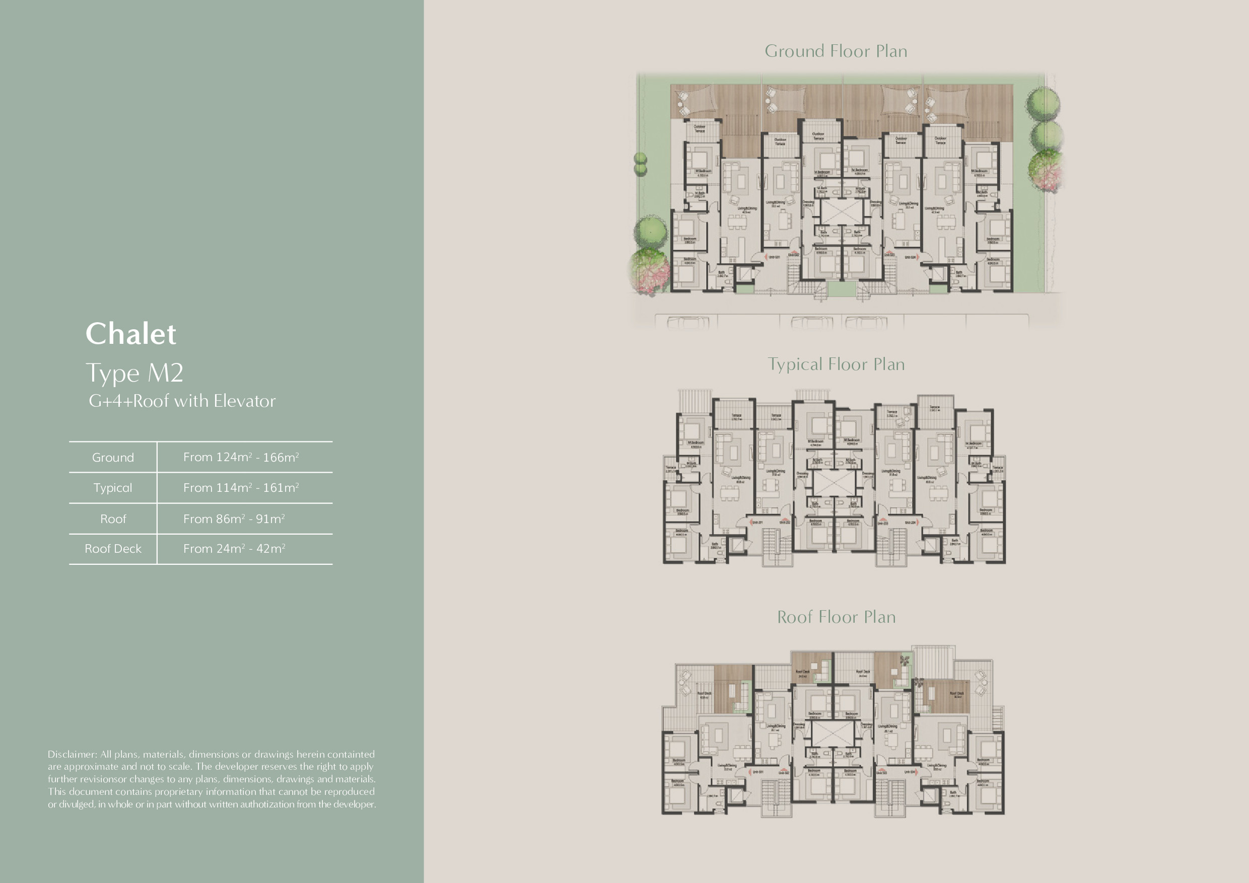 Floor plan for chalet at Masaya