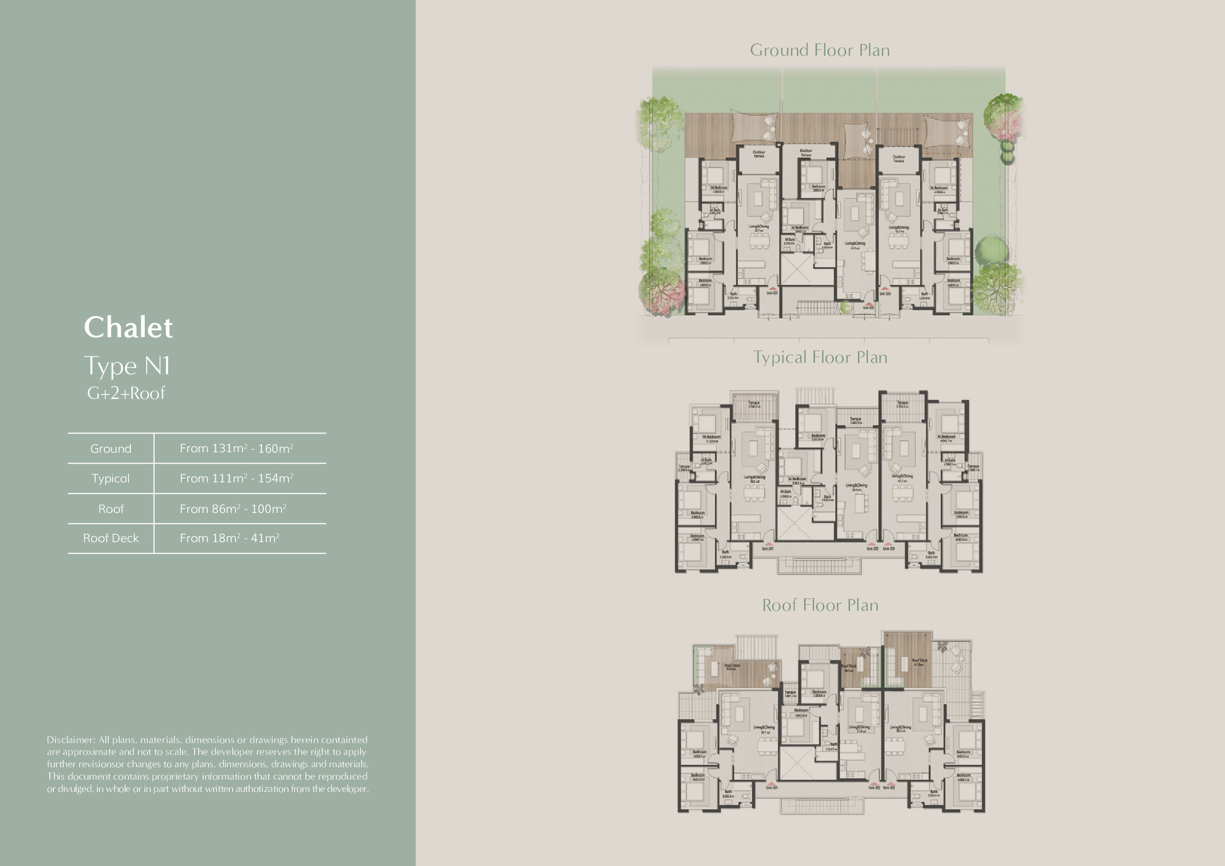 Floor plan for chalet at Masaya
