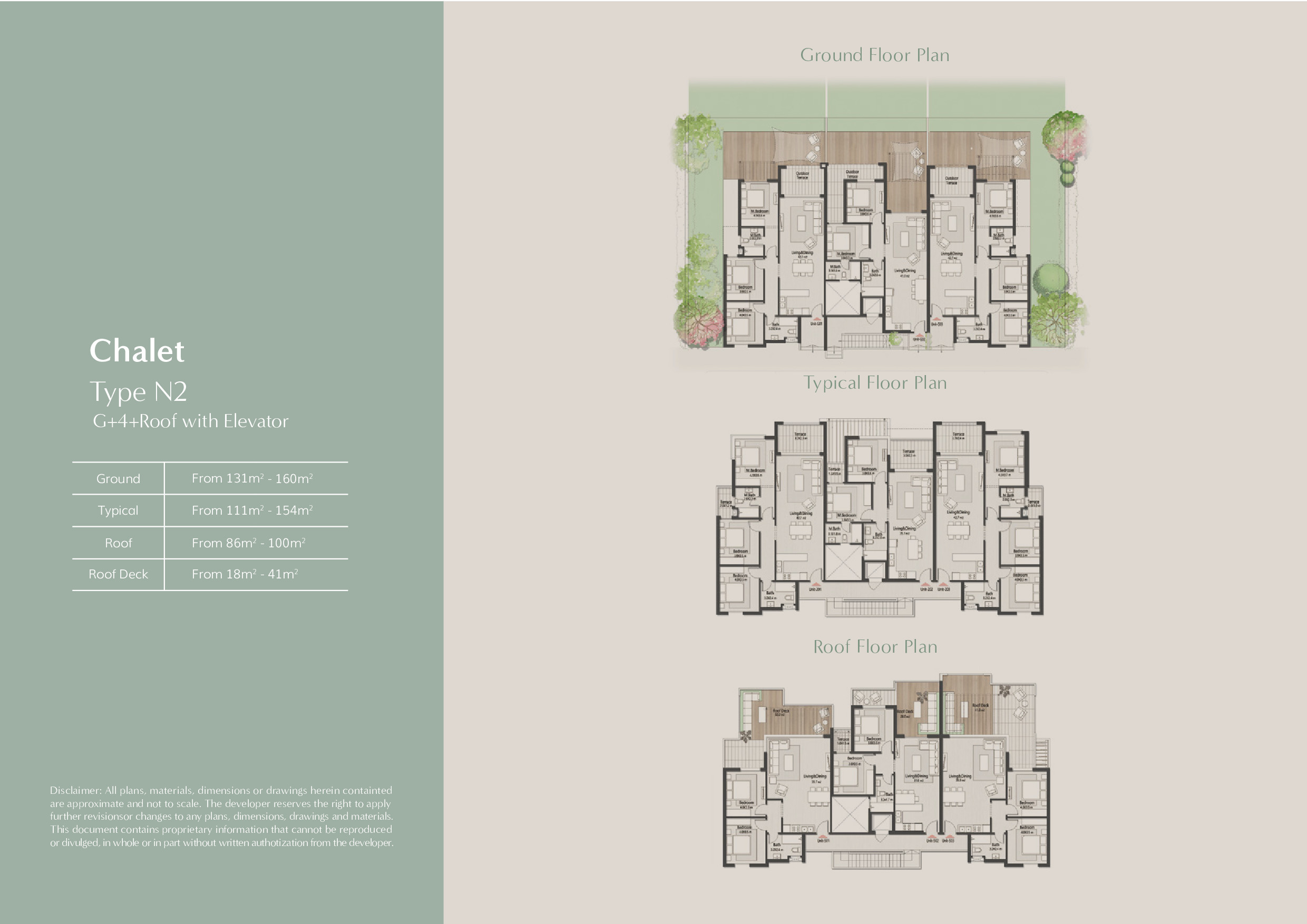 Floor plan for chalet at Masaya
