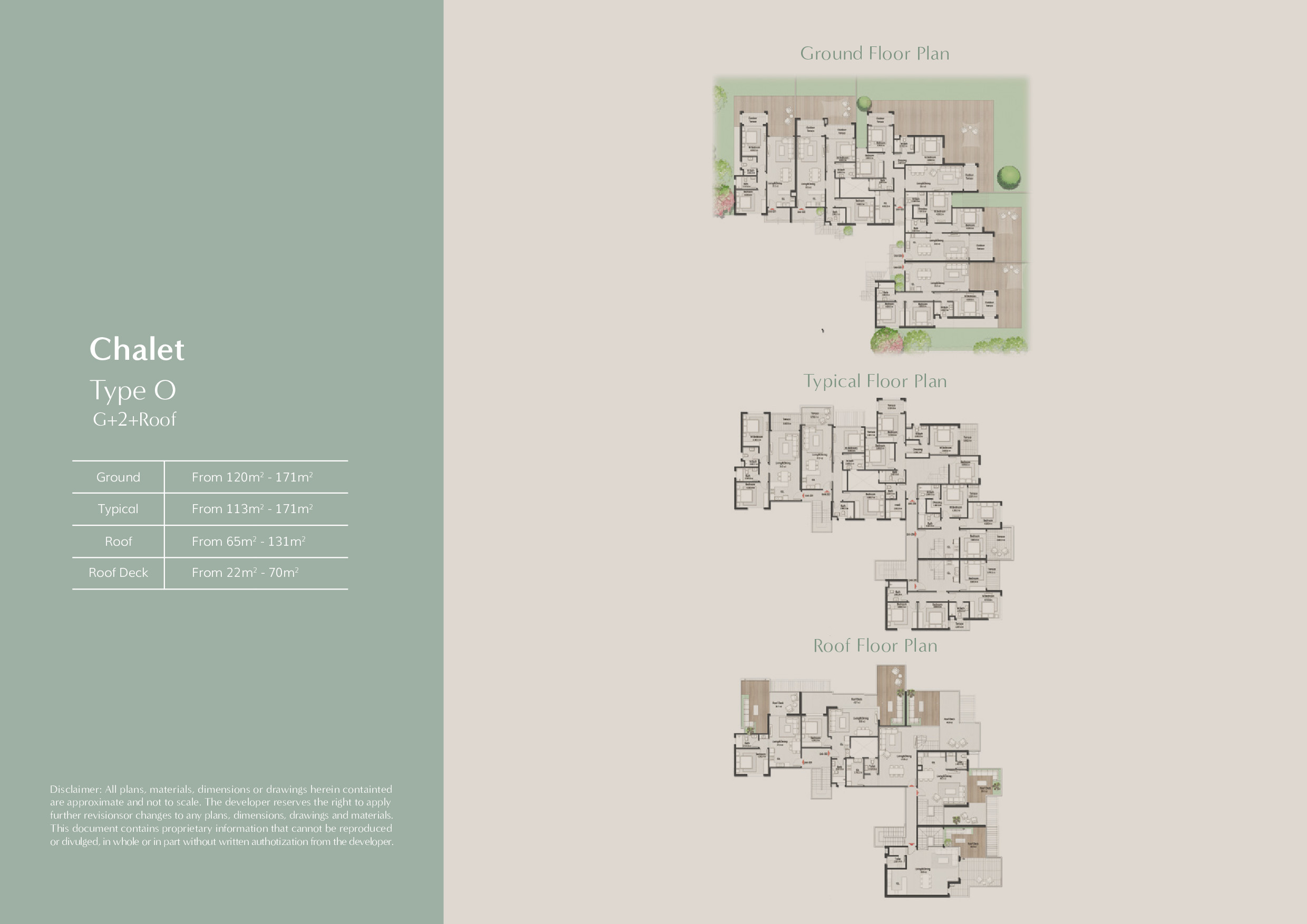 Floor plan for chalet at Masaya