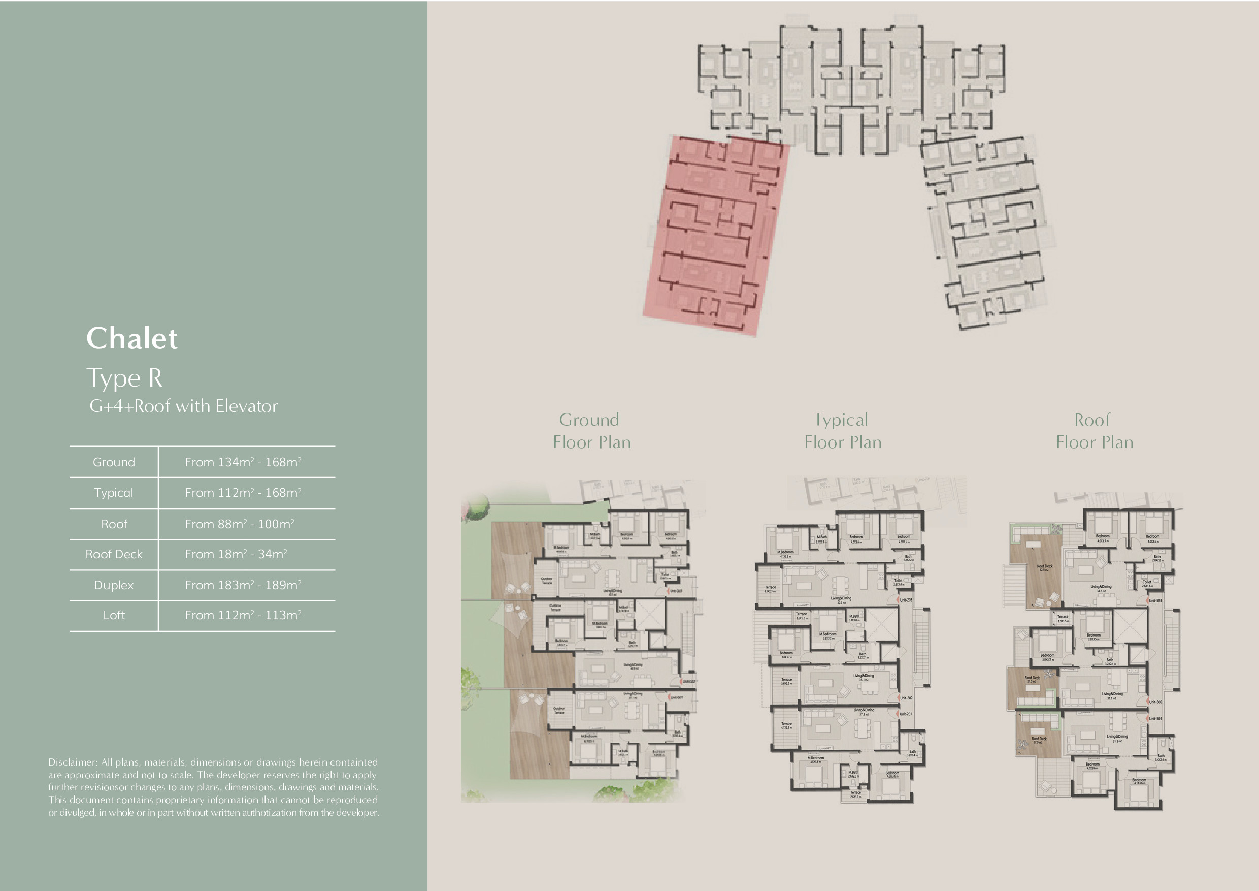 Floor plan for chalet at Masaya