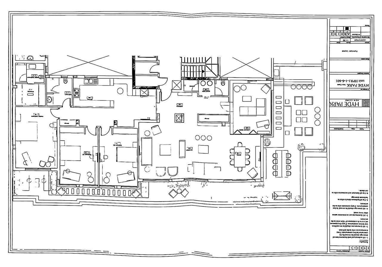 Floor plan for penthouse at Hyde Park